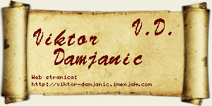 Viktor Damjanić vizit kartica
